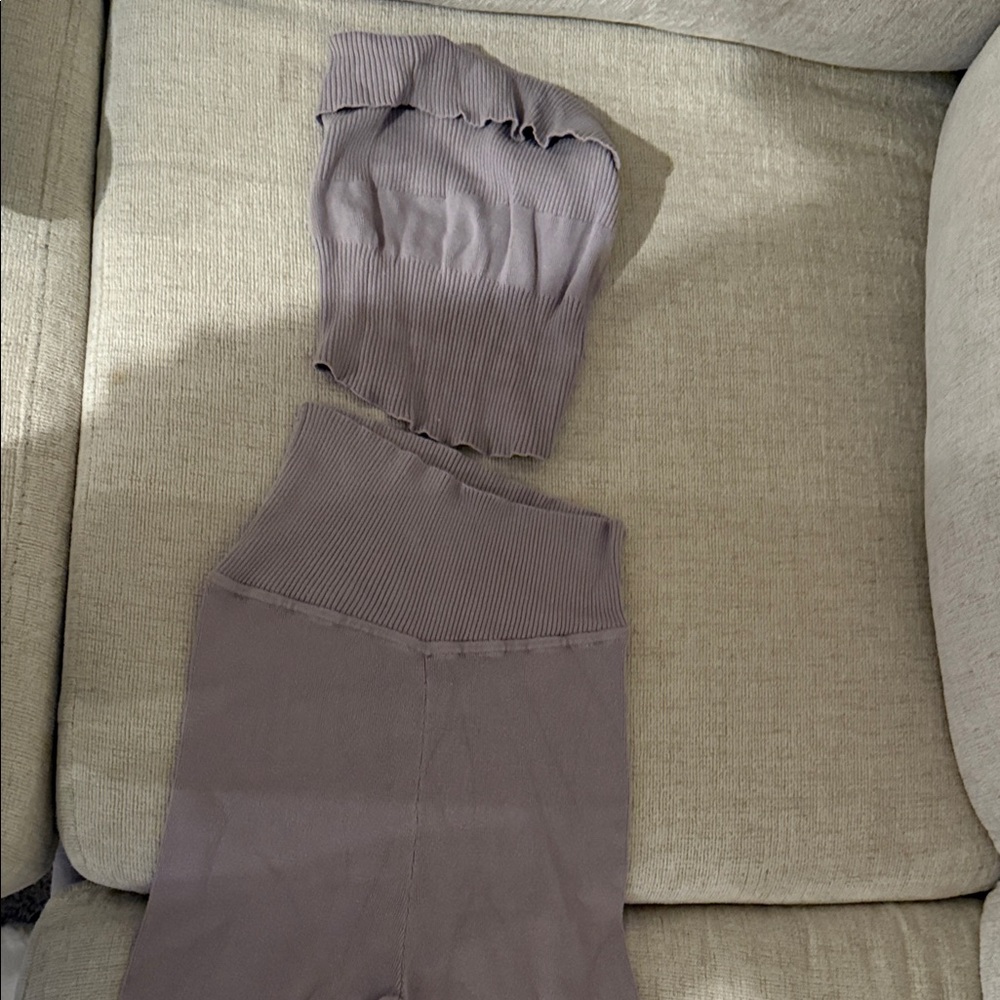 Oh Polly Ribbed Knitwear in Light Taupe